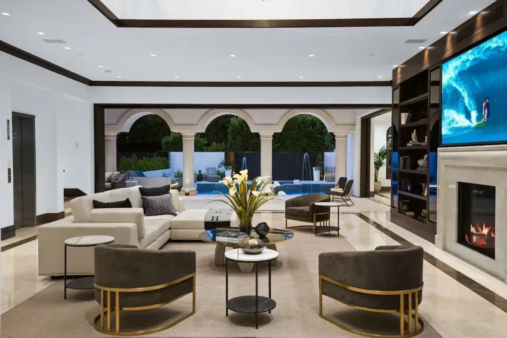 Alpine Mansion living room