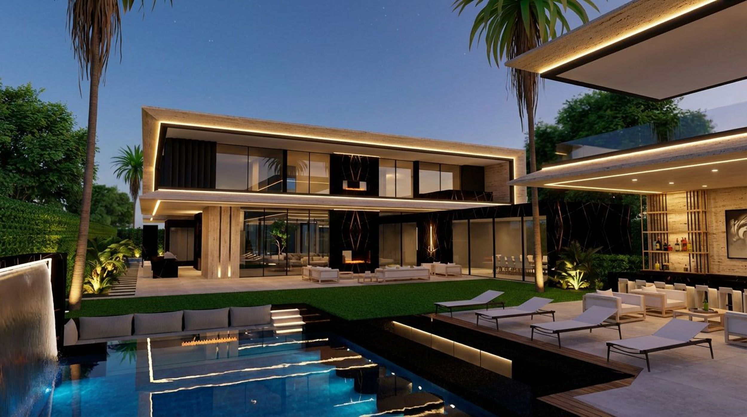 Mansion at Beverly Drive in Beverly Hills