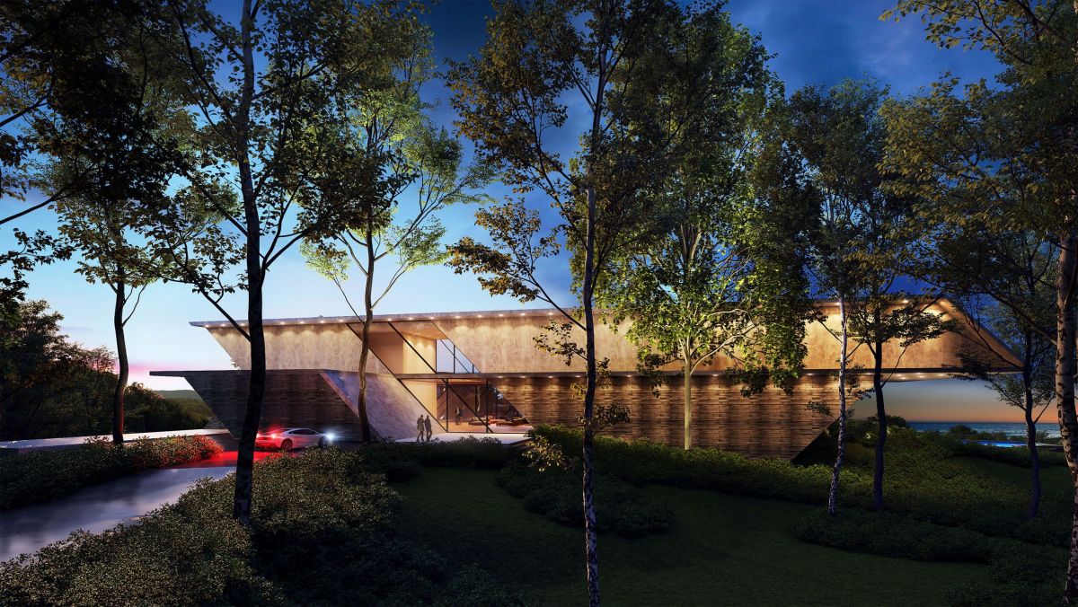 Hampton Residence at night