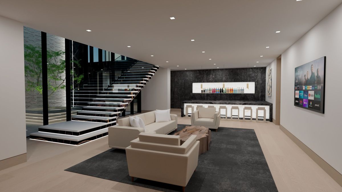 Rendering for Mansion at Beverly Drive in Beverly Hills, Interiors