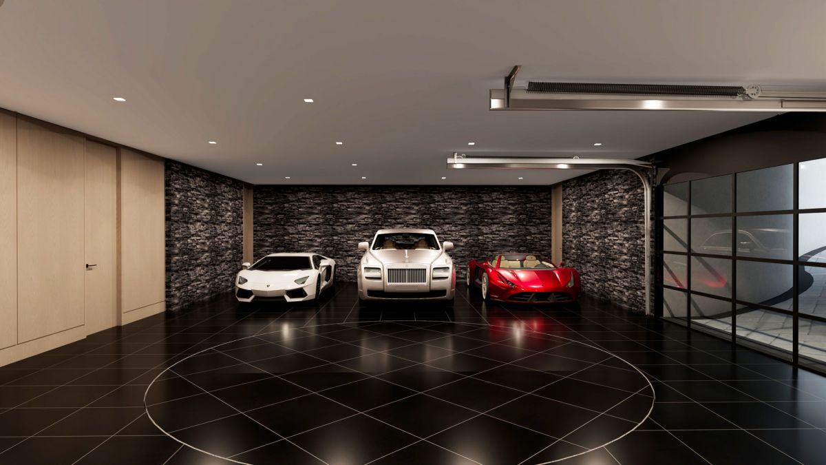 Rendering for Mansion at Beverly Drive in Beverly Hills, Garage