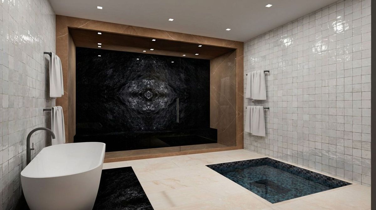 Rendering for Mansion at Beverly Drive in Beverly Hills, Bathroom