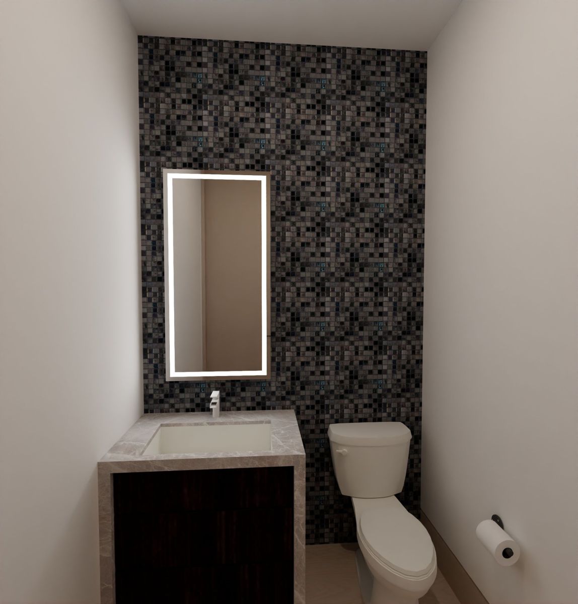 Rendering for Mansion at Beverly Drive in Beverly Hills, Bathroom