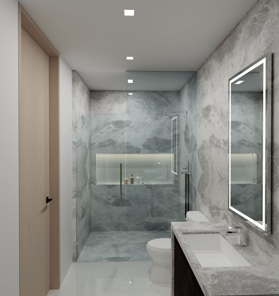 Rendering for Mansion at Beverly Drive in Beverly Hills, Bathroom