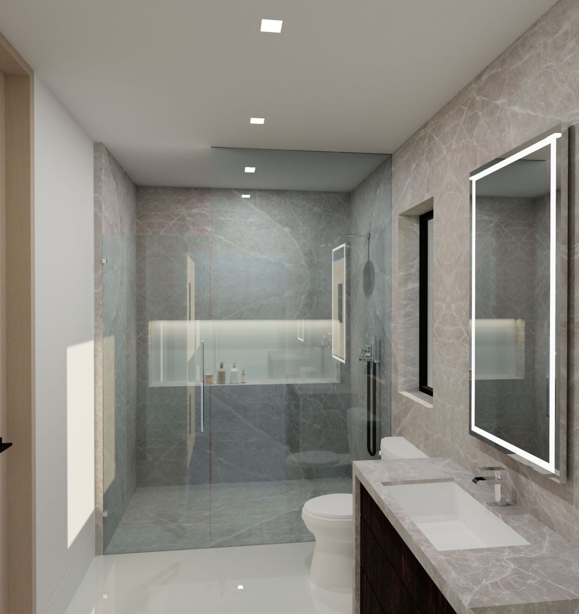 Rendering for Mansion at Beverly Drive in Beverly Hills, Bathroom