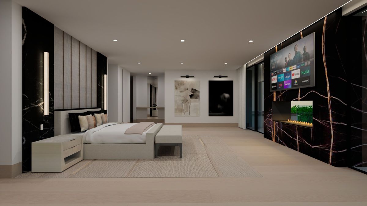 Rendering for Mansion at Beverly Drive in Beverly Hills, Bathroom