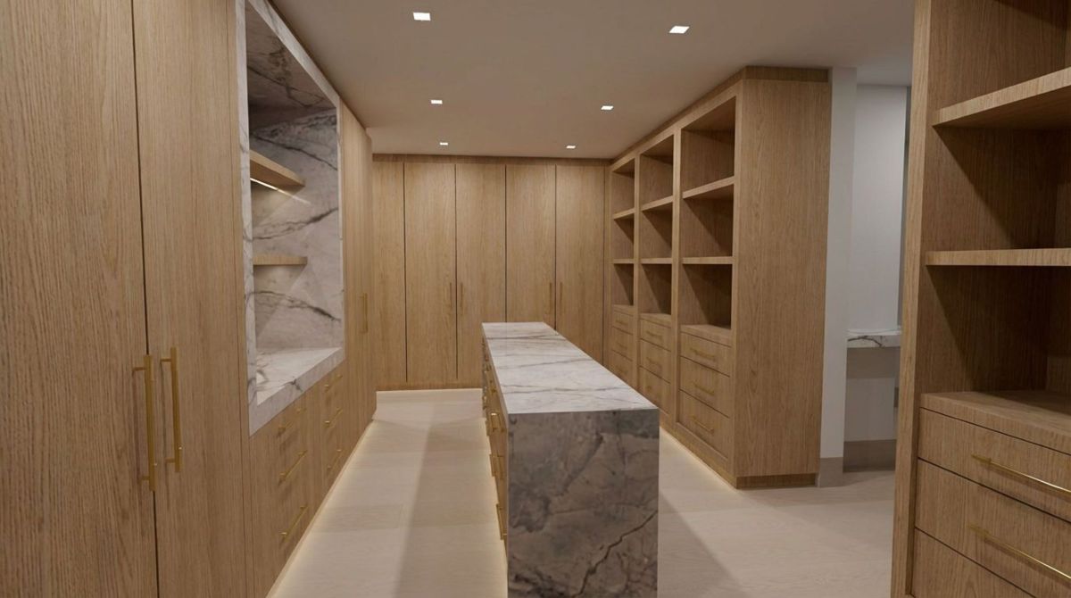 Rendering for Mansion at Beverly Drive in Beverly Hills, Walk-in Closet