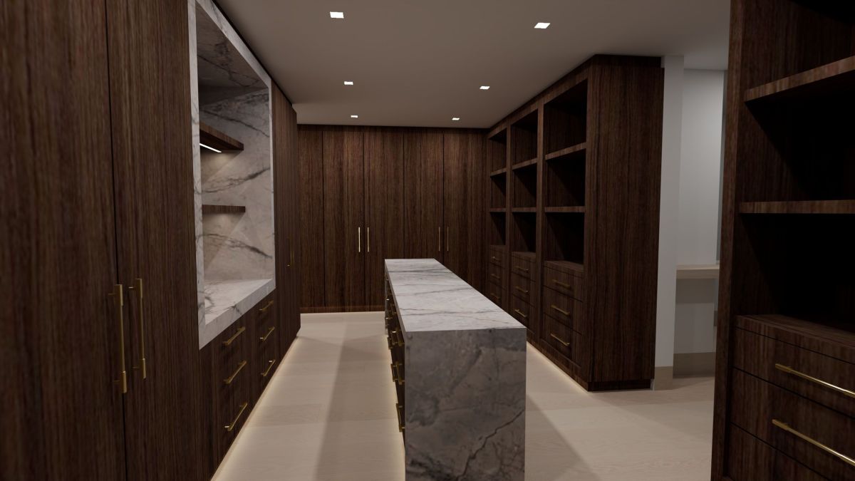 Rendering for Mansion at Beverly Drive in Beverly Hills, Walk-in Closet