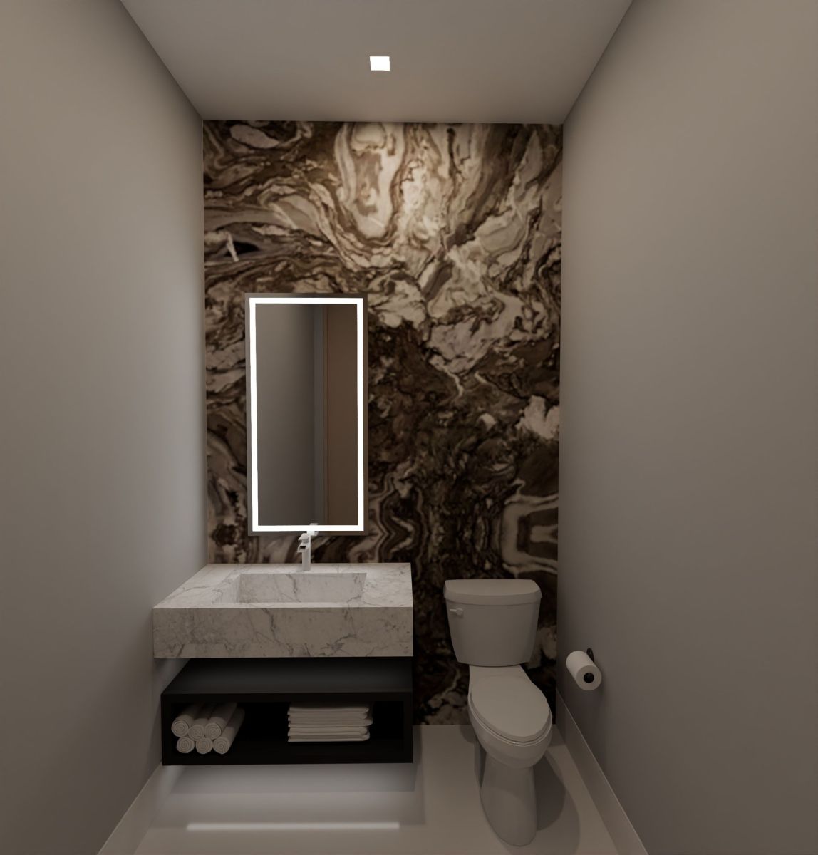 Rendering for Mansion at Beverly Drive in Beverly Hills, Bathroom