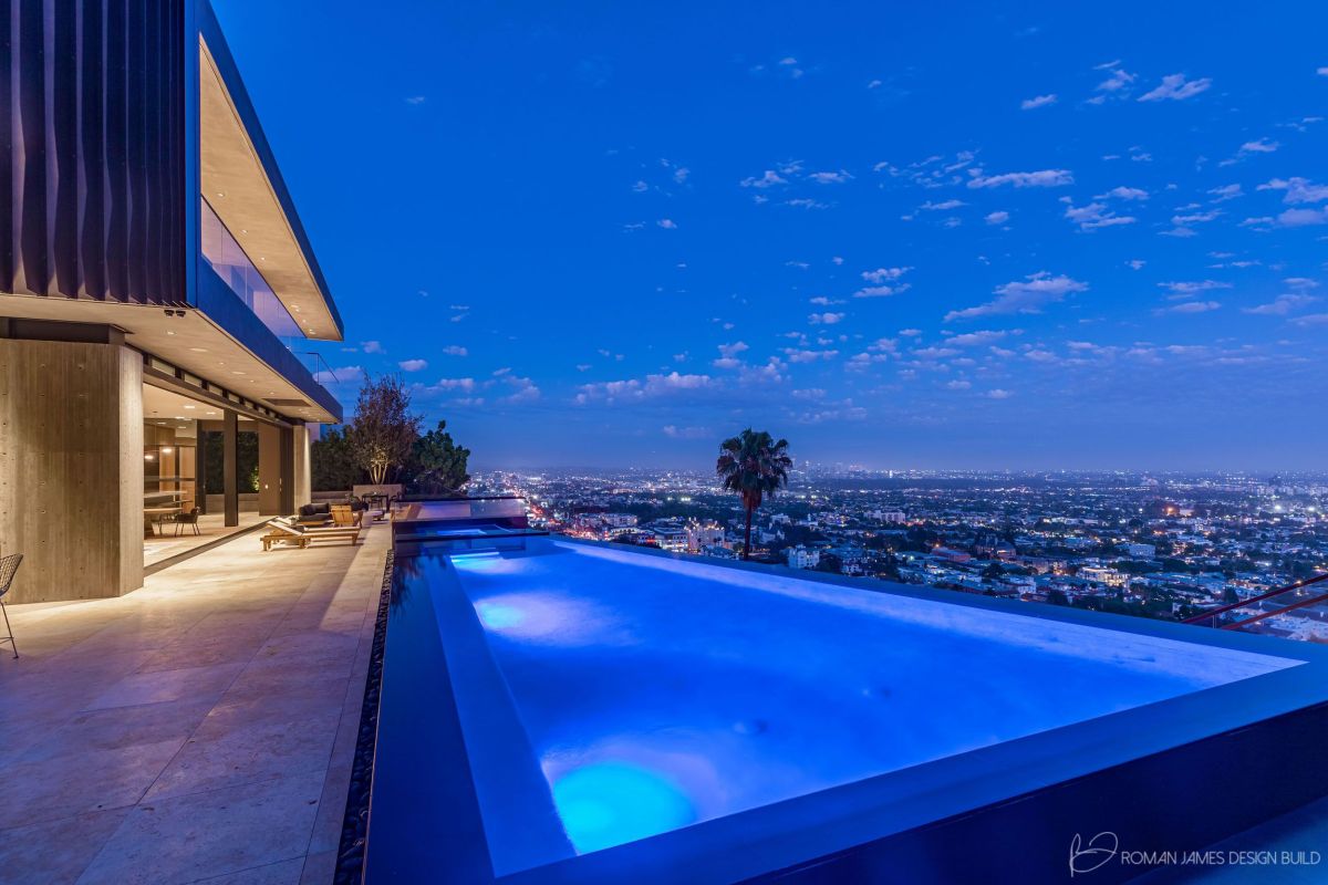 Sunset View Night Pool